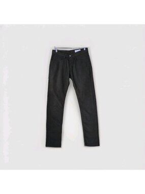 GUSTIN Slim Fit Chino Pants Men 32 x 33 Olive Green Chamoise Button Fly USA Edgy